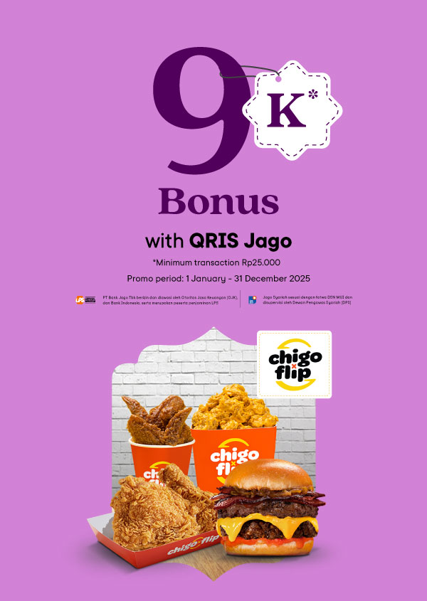 Get meal treats every day with Jago! Rp9,000 bonus exclusive for Jago QRIS users