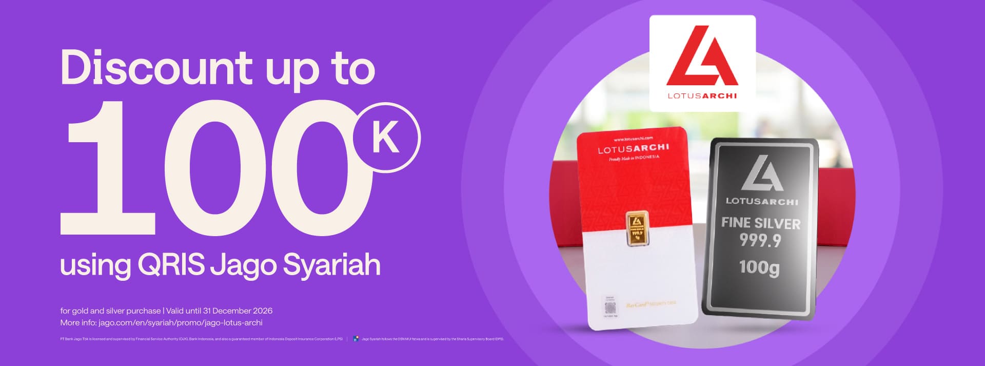 Get up to Rp 100,000 discount with transactions using QRIS Jago!