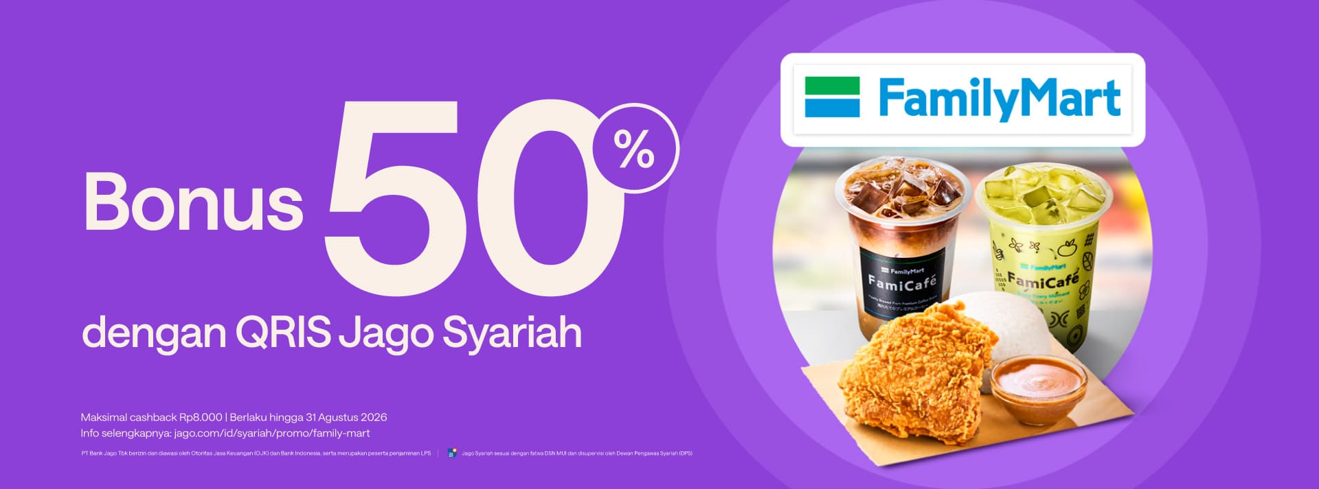 Jajan pakai QRIS Jago dapat cashback 50%*