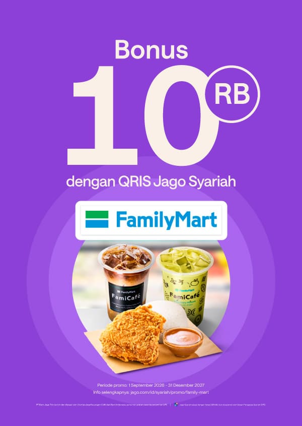 Jajan pakai QRIS Jago dapat cashback 50%*