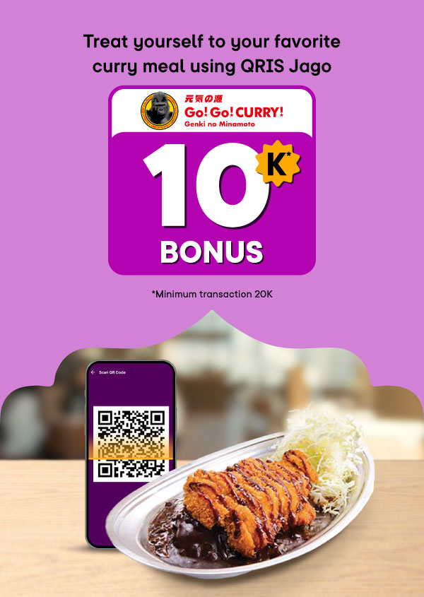 Rp10,000 cashback for curry food using Jago QRIS