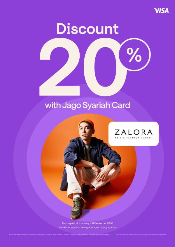 Special promo for shopping with Jago Card (Physical) 20% Discount