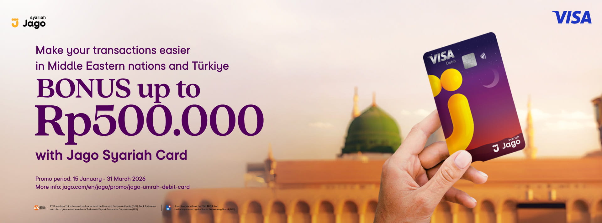 Ease of traveling during pilgrimage up to 500K Bonus