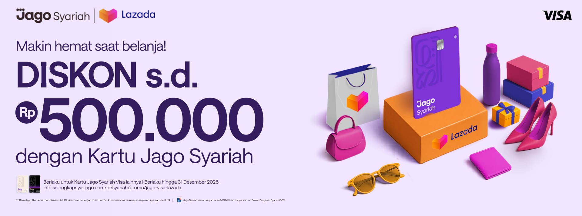 Makin hemat saat belanja! Diskon s.d. 500K dengan Kartu Jago