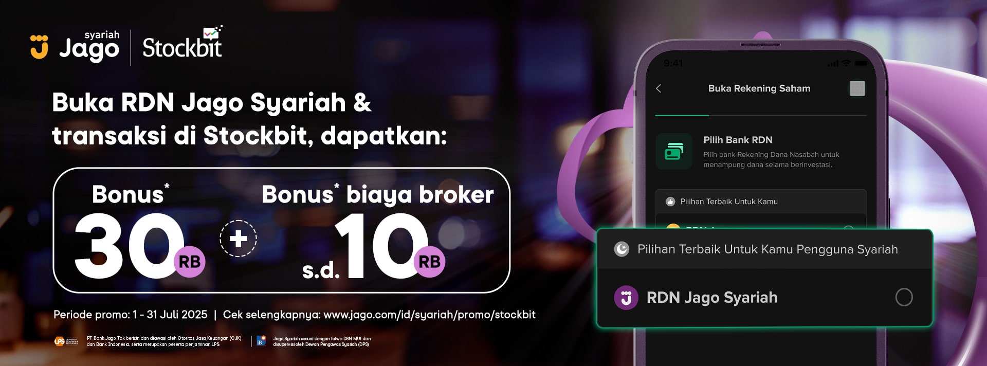 Bikin RDN Jago dari Stockbit dalam hitungan jam! Dapet cashback 30 ribu + cashback biaya broker*