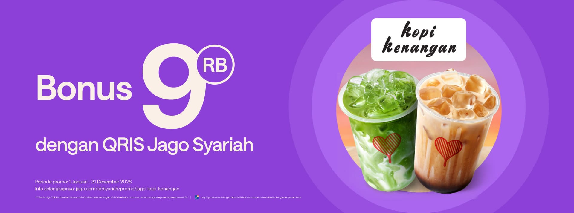 Jago traktir ngopi setiap hari! Bonus Rp9.000 khusus pengguna QRIS Jago