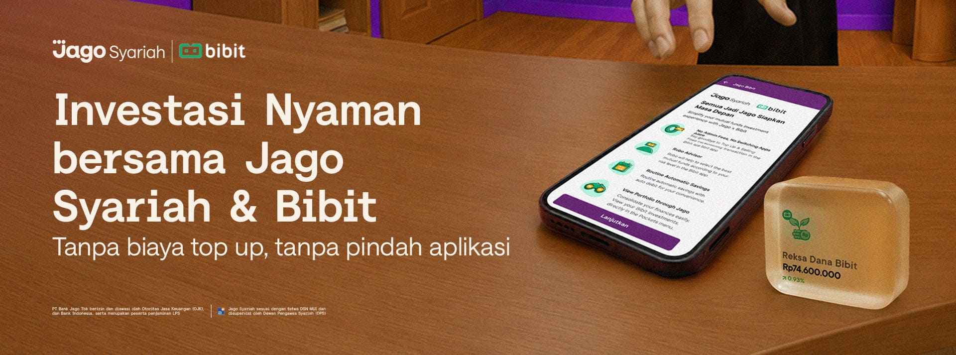 Jago dan Bibit berkolaborasi memudahkan investasi