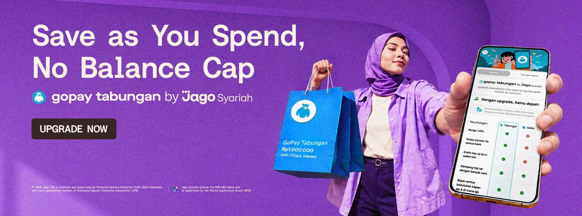 GoPay Tabungan Syariah by Jago dengan Akad Wadiah