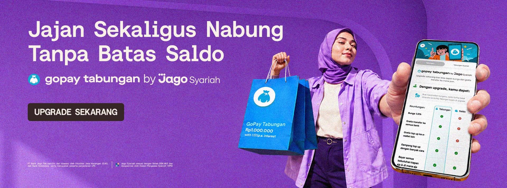 GoPay Tabungan Syariah by Jago dengan Akad Wadiah