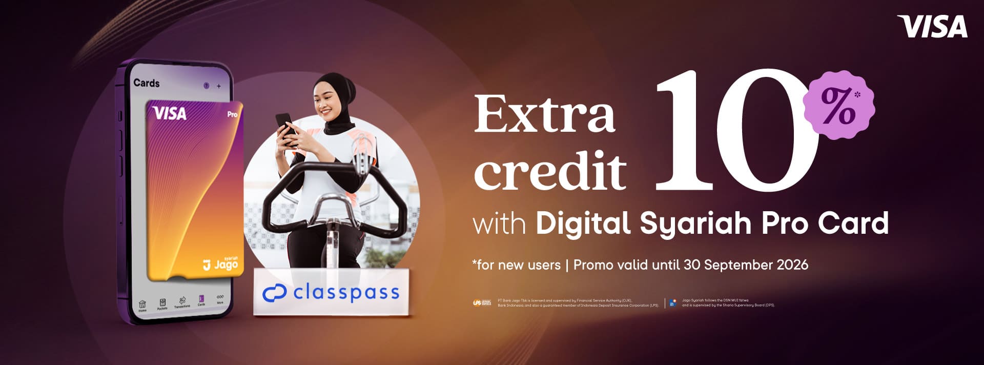 10% Extra Credit when you subscribe to ClassPass with the Digital Pro Card!