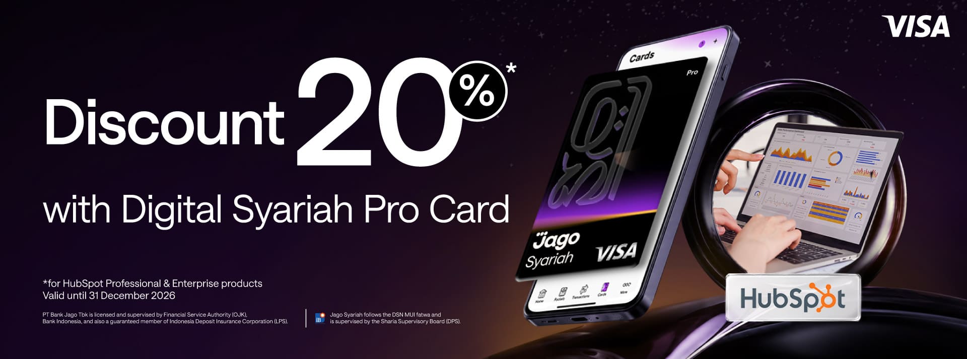 Get 20% Off HubSpot Professional & Enterprise Products with a Jago Digital Pro Card