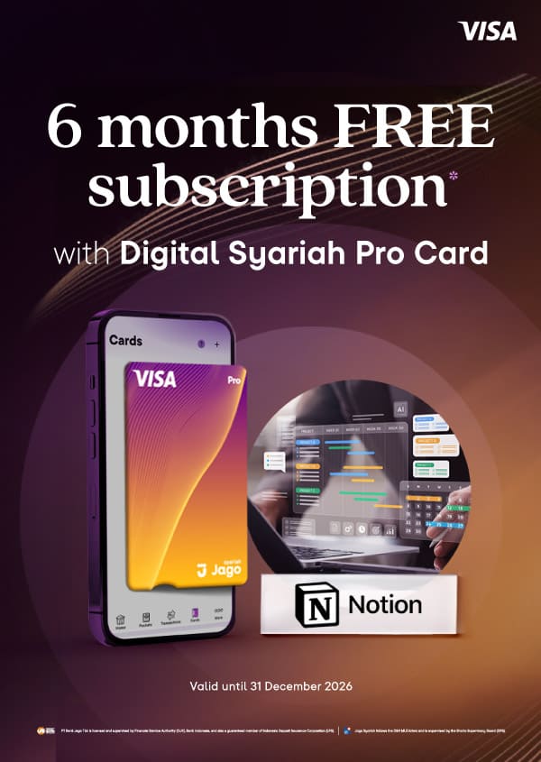 Get 6 Months of Notion Business & AI Free with Jago Digital Pro Card