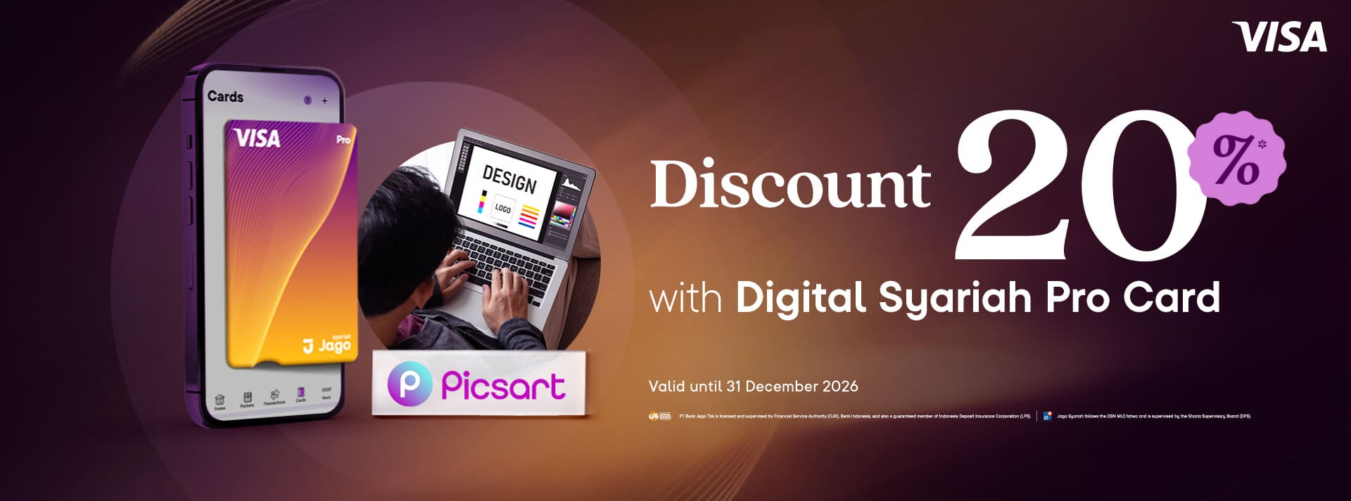 Get 20% Off for Picsart AdMaker with a Jago Digital Pro Card