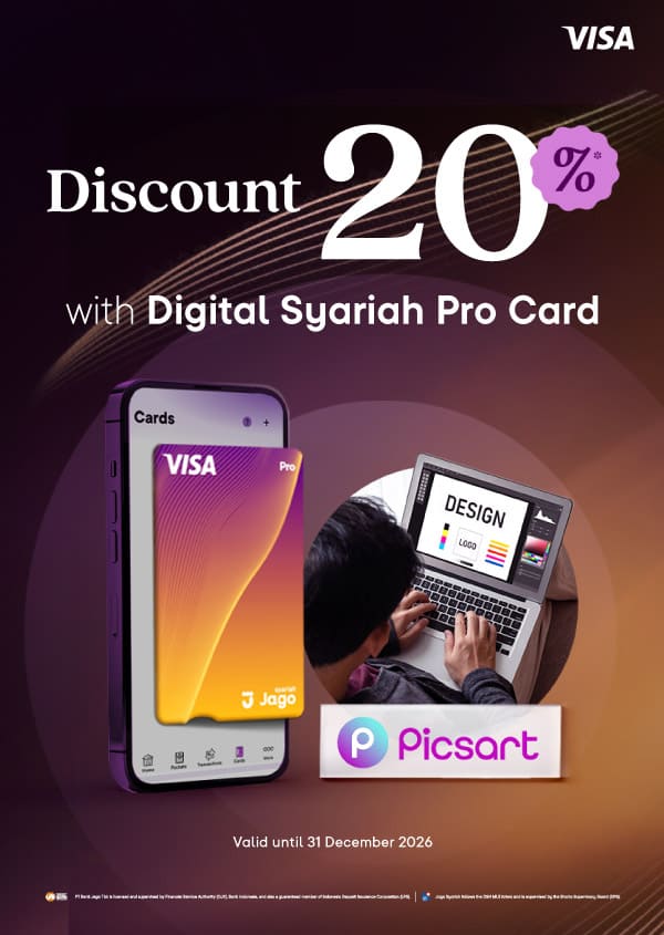 Get 20% Off for Picsart AdMaker with a Jago Digital Pro Card