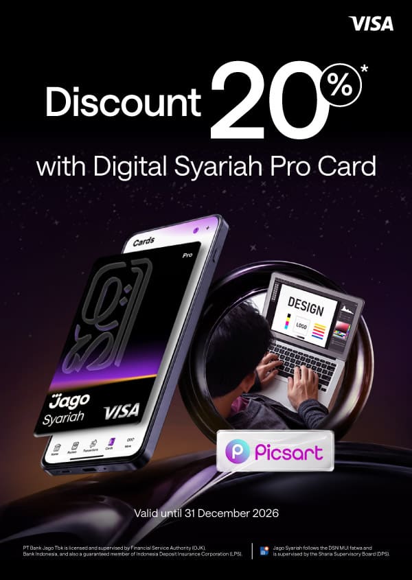 Get 20% Off for Picsart AdMaker with a Jago Digital Pro Card