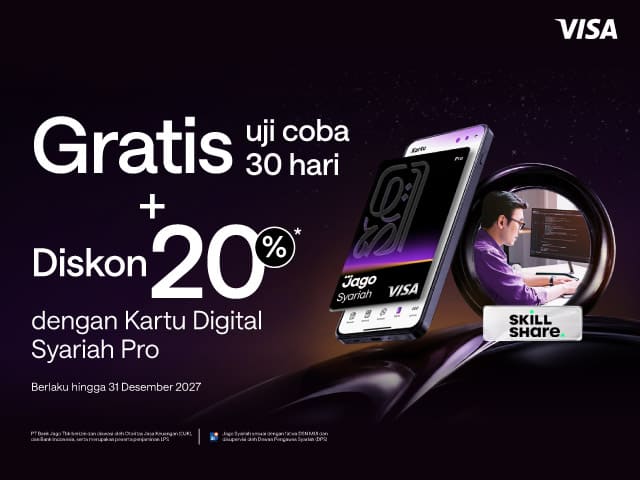 Promo Kartu Digital Pro - Skillshare