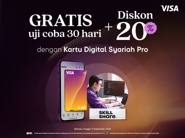 Promo Kartu Digital Pro - Skillshare