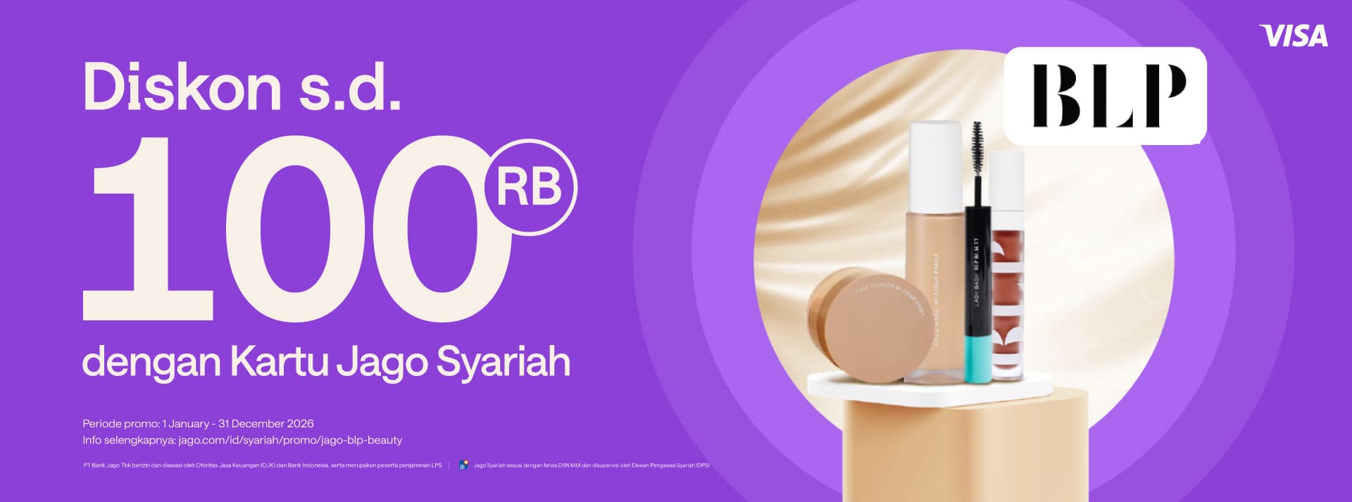 Diskon hingga Rp100.000 untuk tampil lebih flawless pake Jago