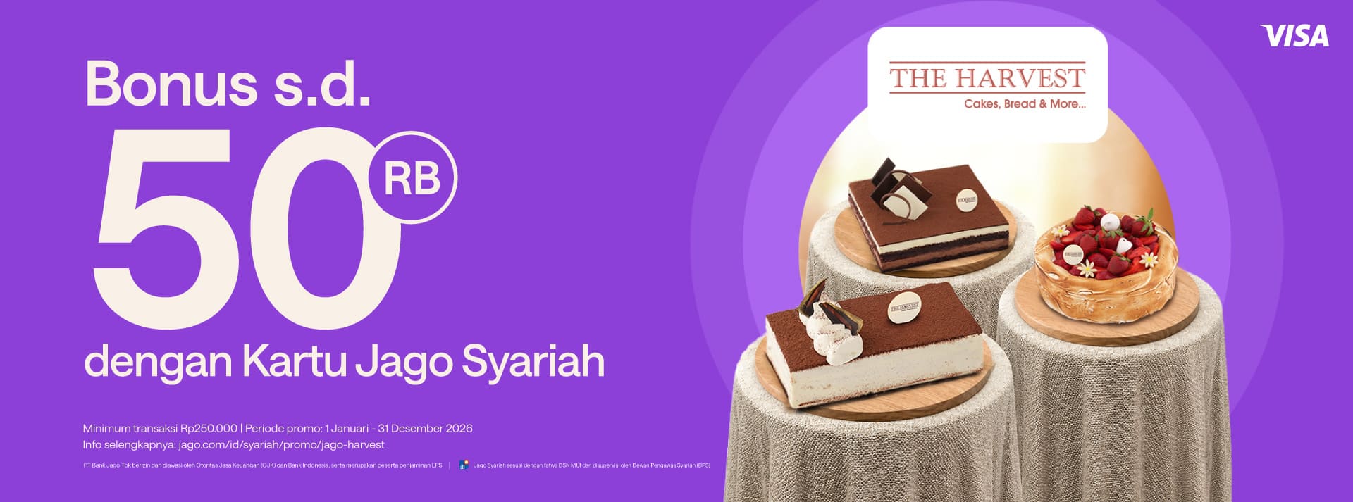 Bonus 10% untuk kue & hampers istimewa pakai Kartu Jago (Fisik)
