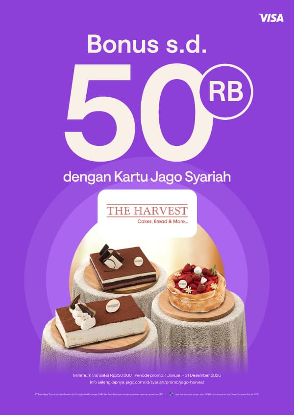 Bonus 10% untuk kue & hampers istimewa pakai Kartu Jago (Fisik)