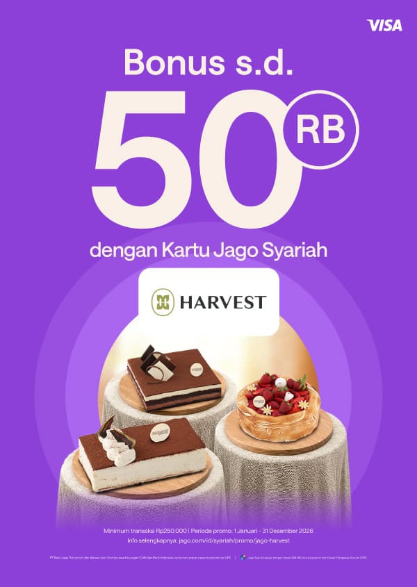 Bonus 10% untuk kue & hampers istimewa pakai Kartu Jago (Fisik)