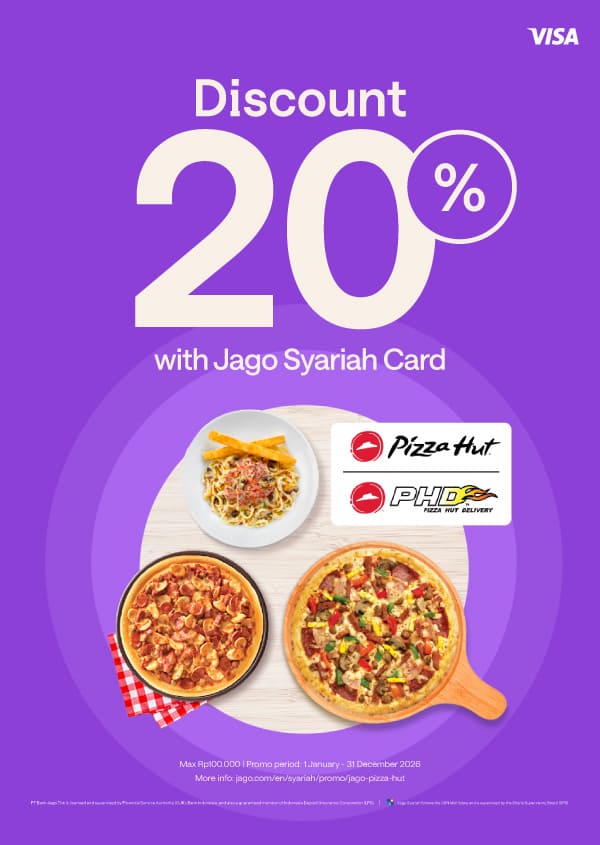 20% discount pizza treats with Jago Card (Physical)