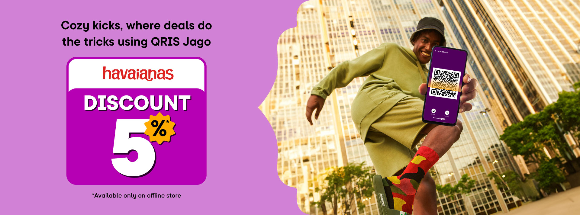 Cozy kicks, where deals do the tricks using QRIS Jago discount 5%*