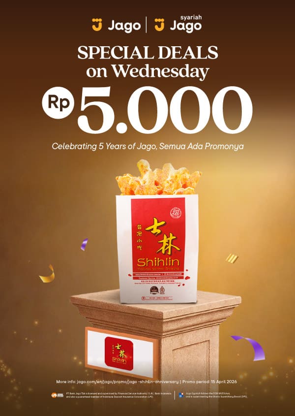 Special Price Shihlin only Rp5,000 with Jago QRIS
