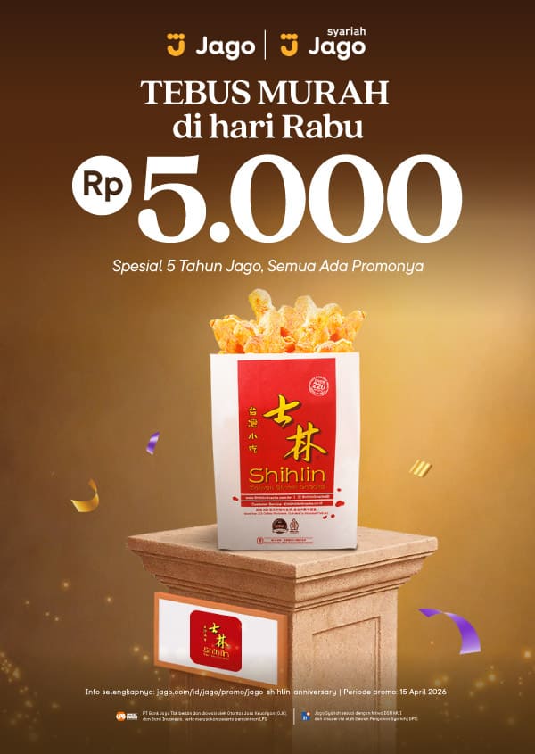 Tebus murah Shihlin dengan QRIS Jago hanya Rp5,000